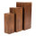 Wooden pedestals in set 3-fold, out of redwood, open at the bottom, nested     Size: 60x25x25cm, 50x20x20cm, 40x15x15cm    Color: brown