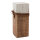 Bollards in set 2 pcs., out of fir wood     Size: 20x8cm    Color: brown/white