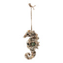 Sea horse out of MDF, with real shells     Size:...