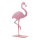 Flamingo on stand out of MDF     Size: 85x45cm, thickness: 12mm    Color: light pink