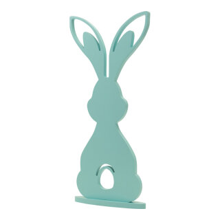Rabbit on base plate out of MDF     Size: 45x22cm, thickness: 12mm    Color: mint