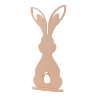 Rabbit on base plate out of MDF     Size: 45x22cm, thickness: 12mm    Color: rose