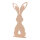 Rabbit on base plate out of MDF     Size: 45x22cm, thickness: 12mm    Color: rose