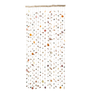 Curtain with real shells     Size: 90x180cm    Color: natural-coloured/multicoloured