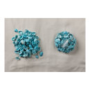 Shells in net      Size: 300g, 2-4cm    Color: light blue