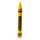Wachsmalstift aus Styropor, selbststehend     Groesse: 80x9cm    Farbe: gelb/schwarz     #