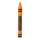 Wax crayon out of styrofoam, self-standing     Size: 80x9cm    Color: orange/black