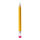 Pencil with rubber out of styrofoam, self-standing     Size: 93x7,5cm    Color: yellow/pink
