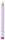 Bleistift mit Radierer aus Styropor, selbststehend     Groesse: 93x7,5cm    Farbe: pink/silber