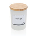 Ukiyo Deluxe parfümierte Kerze mit Bambusdeckel Farbe: weiß