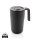 GRS recycelte PP und Stainless Steel Tasse mit Griff Farbe: schwarz