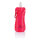Faltbare Wasserflasche mit Karabiner Farbe: rot, weiß
