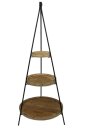 Display Tipi / Etagere aus Holz  Ø57cm, Höhe...