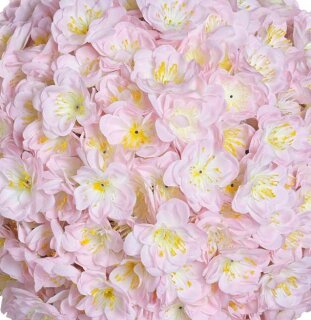 Blütenköpfe künstlich, ca. 100 Stück, zum Streuen Groesse: Ø 5cm - Farbe: weiß/rosa