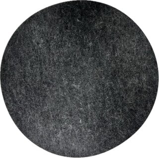 Filzbodenplatten rund Ø 39,5cm, Material: Polyester Filz 3 mm, 85% PET, Filzfarbe: dark melange