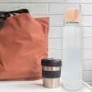 SET: ZirbenManschgerl Trinkflasche 1 Liter | 1.000 ml inkl Filztasche         Größe(LxBxH): 85x80x310mm