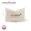 ZirbenKissen 30x20 - einfach himmlisch träumen          Größe(LxBxH): 300x200x50mm