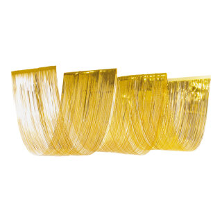 Wellenvorhang 3-fach, Metallfolie     Groesse: 50x450cm    Farbe: gold