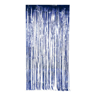 Fadenvorhang Metallfolie     Groesse: 100x200cm    Farbe: dunkelblau