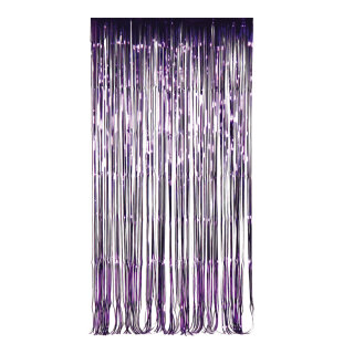 Fadenvorhang Metallfolie     Groesse: 100x200cm    Farbe: violett