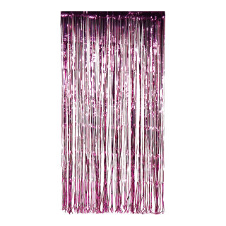 String curtain  - Material: metal film - Color: cerise - Size: 100x200cm