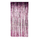 String curtain  - Material: metal film - Color: cerise -...