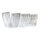 Wellenvorhang 3-fach, Metallfolie     Groesse: 50x450cm    Farbe: silber
