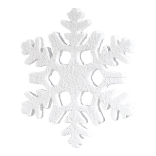 Snowflake  - Material: styrofoam - Color: white - Size: 50x50cm