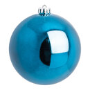 Christmas balls blue shiny 12 pcs./blister - Material:  -...