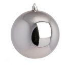 Weihnachtskugel, silber glänzend      Groesse:...