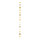 Papiergirlande 20 Elemente, Glanz/Glitzer-Mix     Groesse: 180cm, Ø5cm    Farbe: gold