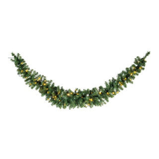 Edeltannenswag »Deluxe«      Groesse: mit 360 Tips, 100 LEDs, IP44, für den Außenbereich, 270cm, Ø 35cm    Farbe: grün/warmweiß