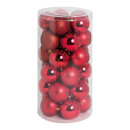 30 Christmas balls red 12x shiny 12x matt - Material: 6x...