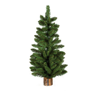Edeltanne      Groesse: mit Holzfuß, 121 Tips, 75cm    Farbe: grün