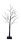 Tree with 48 warm white LEDs - Material: out of plastic - Color: black/warm white - Size: 120cm X Kunststofffuß: 18x18x5cm