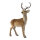 Hirsch aus Styropor/Stoff, stehend, mit Geweih     Groesse: 44x21x61cm    Farbe: braun