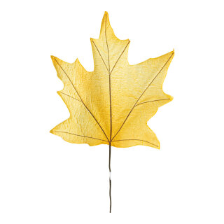 Ahornblatt einseitig, aus Papier     Groesse:35x46cm, Blattgröße: 34x30cm    Farbe:gelb