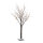 LED-Baum mit 120 LEDs, aus Kunststoff, beschneit, 5m Zuleitung, mit IP44 Transformer     Groesse: 120cm, Holzfuß: 17x17x3cm    Farbe: braun/weiß/warm weiß