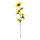 Sonnenblume 3-fach, aus Kunststoff/Kunstseide, 4 Blätter     Groesse:125cm, Blüte: Ø 26cm, Ø 18cm, Ø 16cm    Farbe:gelb/grün