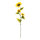 Sonnenblume 3-fach, aus Kunststoff/Kunstseide, 4 Blätter     Groesse: 125cm, Blüte: Ø 26cm, Ø 18cm, Ø 16cm    Farbe: gelb/grün
