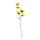 Sonnenblume 2-fach, aus Kunststoff/Kunstseide, 4 Blätter     Groesse: 90cm, Blüte: Ø 16cm, Ø 14cm    Farbe: gelb/grün