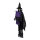 Hexenfigur aus Kunststoff/Textil, bewegliche Arme, 3x LR44 Batterien erforderlich     Groesse: 146x65cm    Farbe: schwarz/bunt