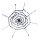 Spinnennetz mit Spinne aus Styropor/Synthetik-Wolle, mit rotem Licht- und Soundeffekten & vibriert     Groesse:Ø 110cm, Spinne: 52x23cm    Farbe:schwarz