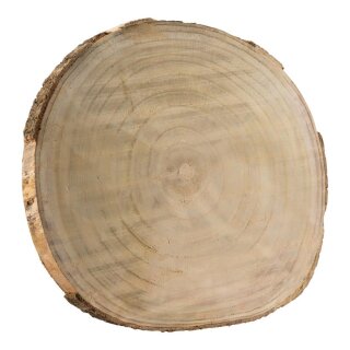 Holzscheibe      Groesse: Ø 40cm, Höhe: 4cm    Farbe: naturfarben