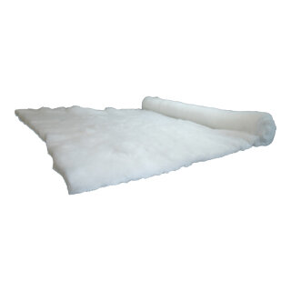 Schneewatte aus Polyester, schwer entflammbar nach DIN4102-B1     Groesse: 25x1m, ca. 5,3 kg    Farbe: weiß