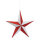 Stern aus Kunststoff, beglittert, mit Hänger     Groesse:30cm    Farbe:rot/weiß