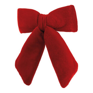 Samtschleife      Groesse: 20x15cm    Farbe: rot