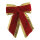 Samtschleife mit goldenem Rand     Groesse: 20x15cm    Farbe: rot/gold