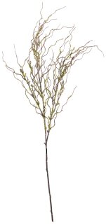 Zweig aus Kunststoff, bemoost, biegsam     Groesse: 117cm    Farbe: braun/grün