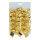 Schleifen 10 Stk., aus Polyester, mit 2 Schlaufen, auf Karte     Groesse: 9x8cm    Farbe: gold